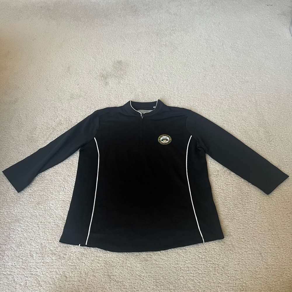 Cutter & Buck Women’s Black Long Sleeve Pullover with Logo